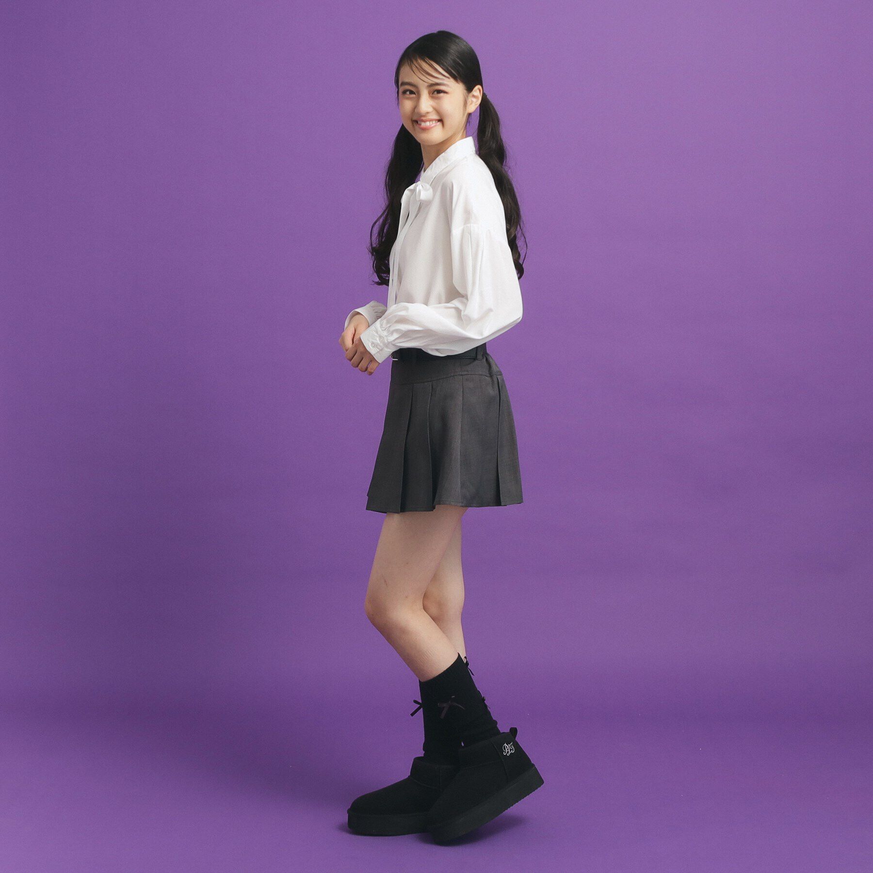 PINK-latte「リボンタイ付きデザインブラウス」|シャツ・ブラウス|