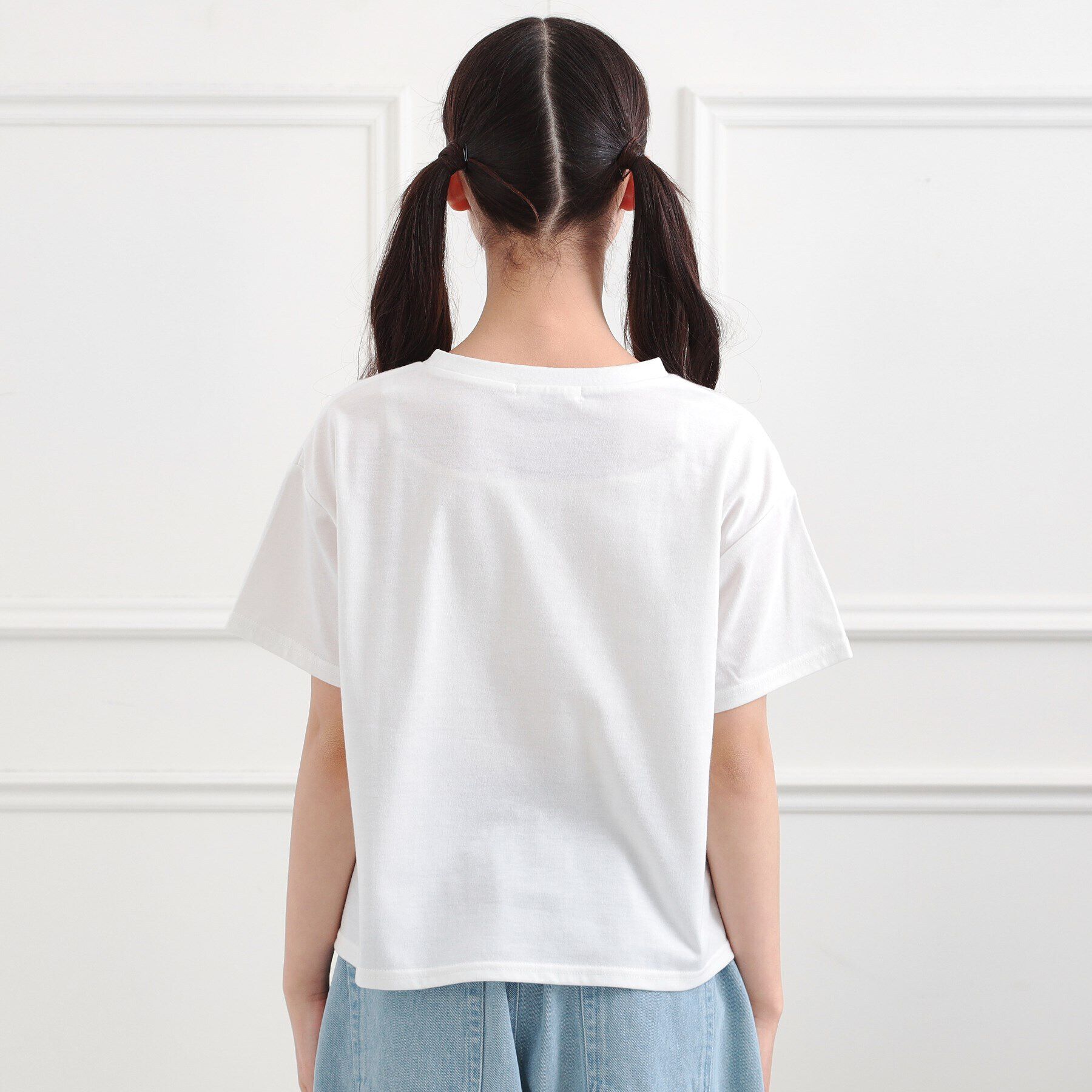 PINK-latte「サイドアジャスターナンバリングTシャツ」|Tシャツ・カットソー|