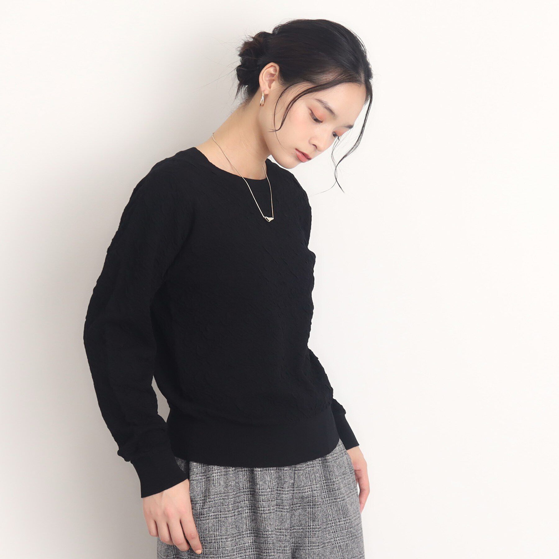 THE SHOP TK「【毛玉になりにくい/洗える】ふくれジャガードニット」|ニット・セーター|