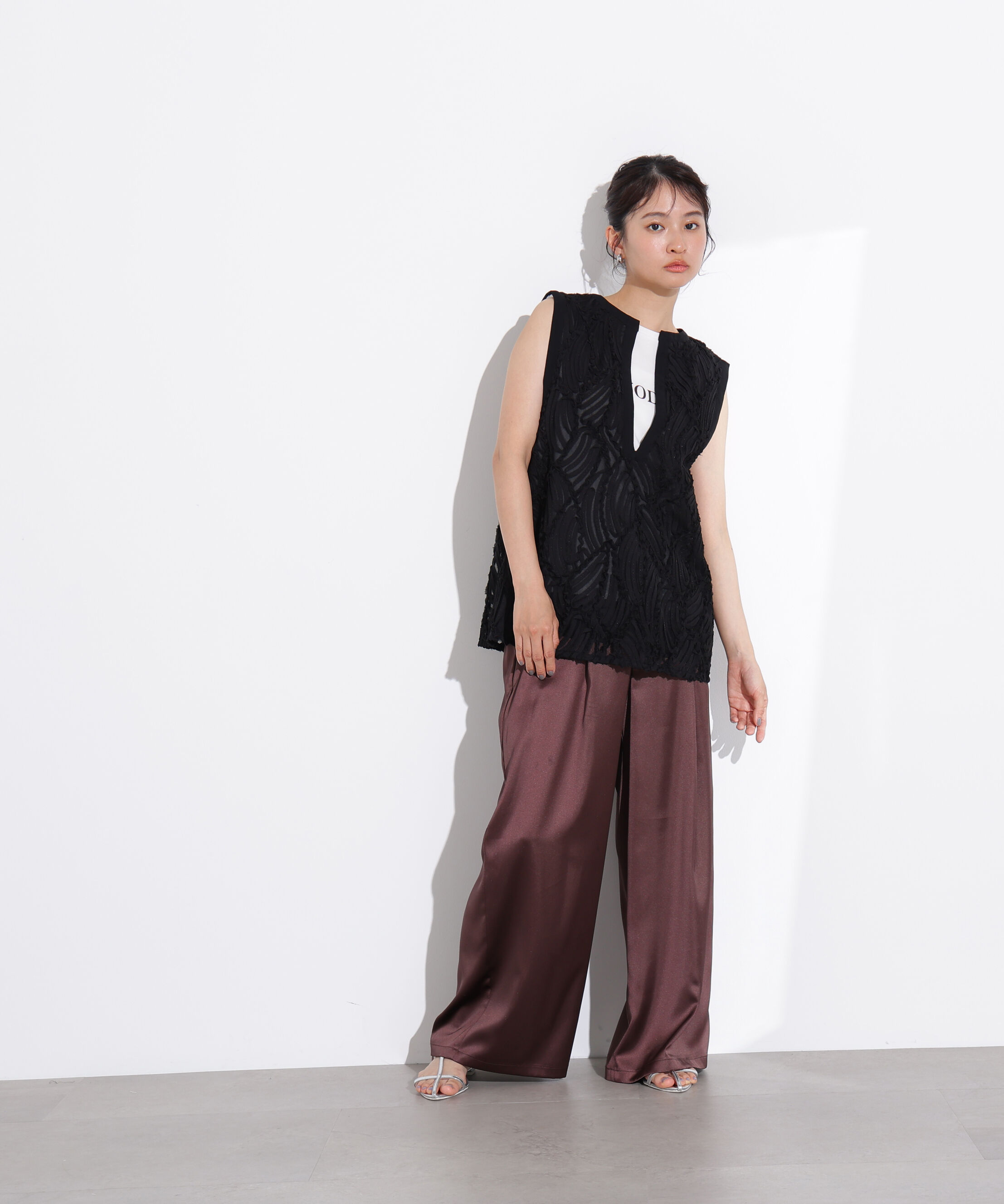  「レース刺繍ベスト」|シャツ・ブラウス|