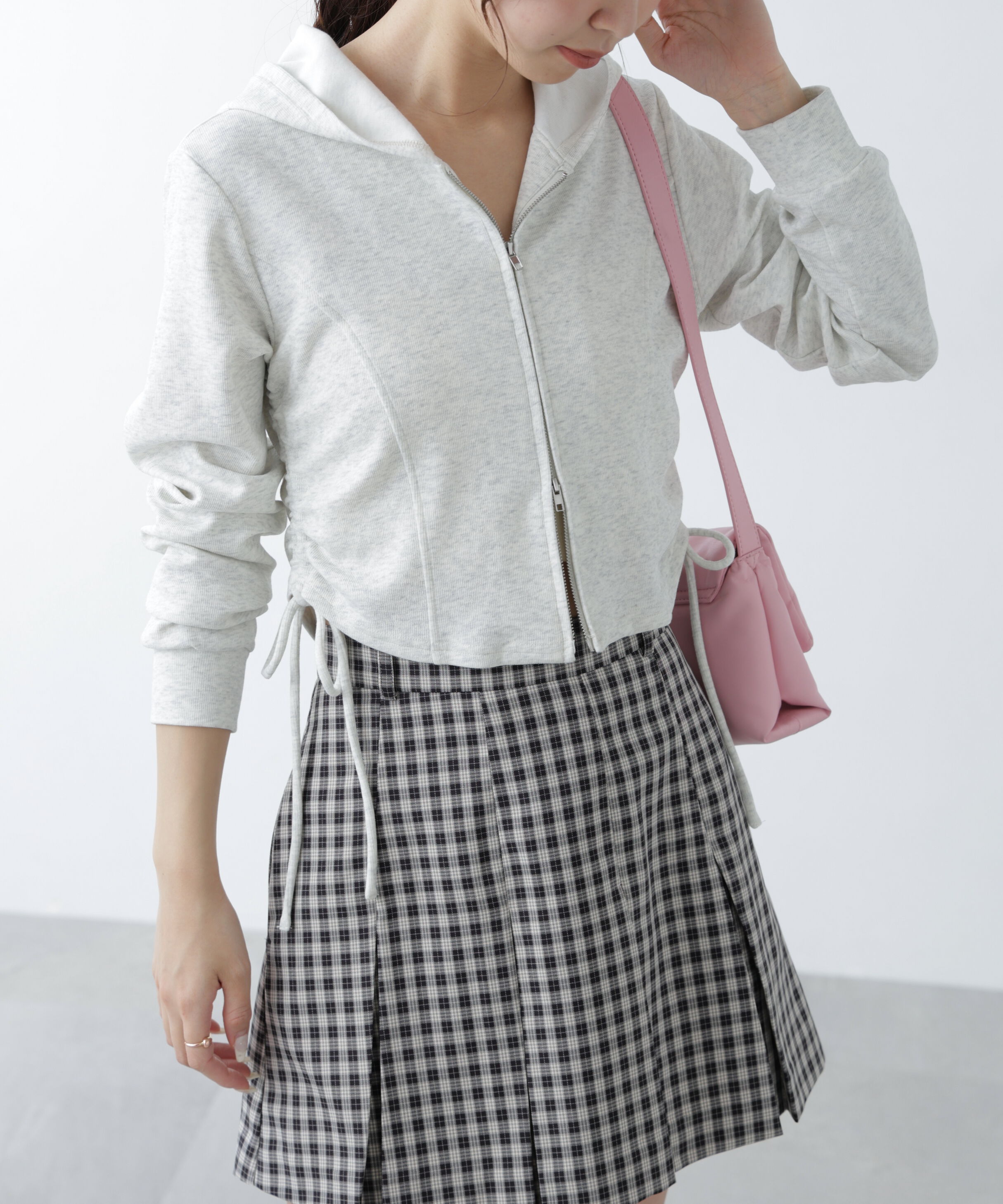  「サイドドロストコンパクトパーカー」|Tシャツ・カットソー|オートミール