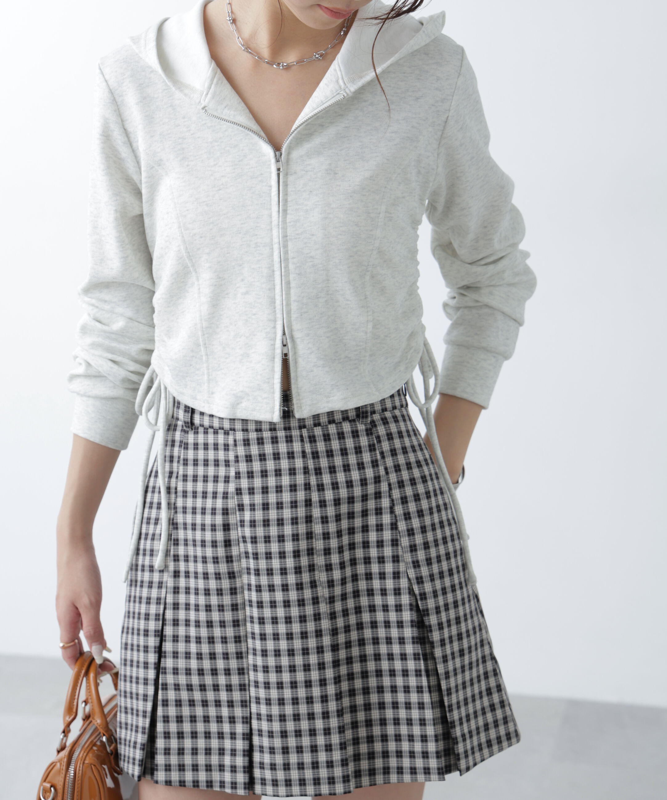  「サイドドロストコンパクトパーカー」|Tシャツ・カットソー|