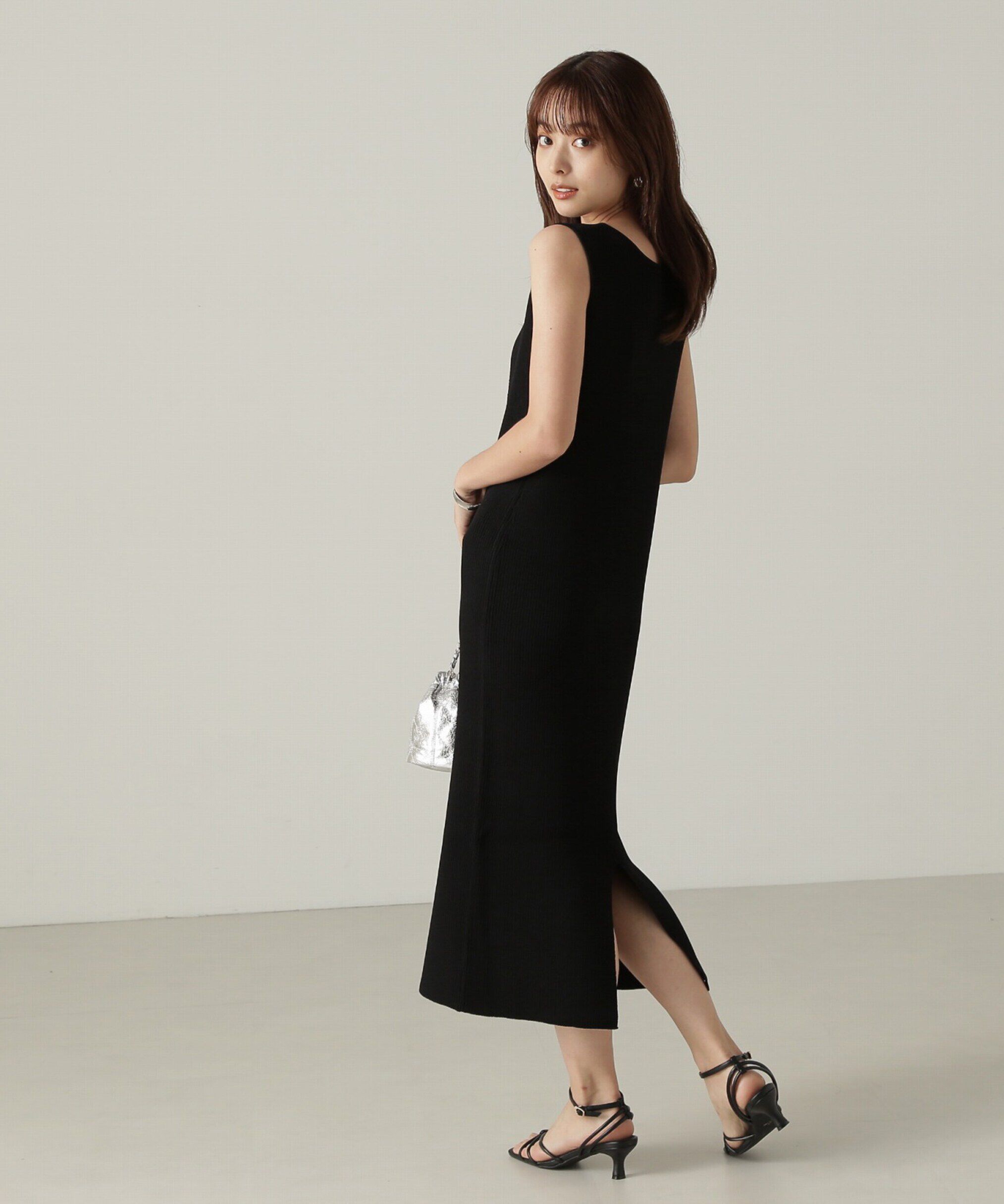 PROPORTION BODY DRESSING「リブカーデ付ニットナローワンピース」|ワンピース|