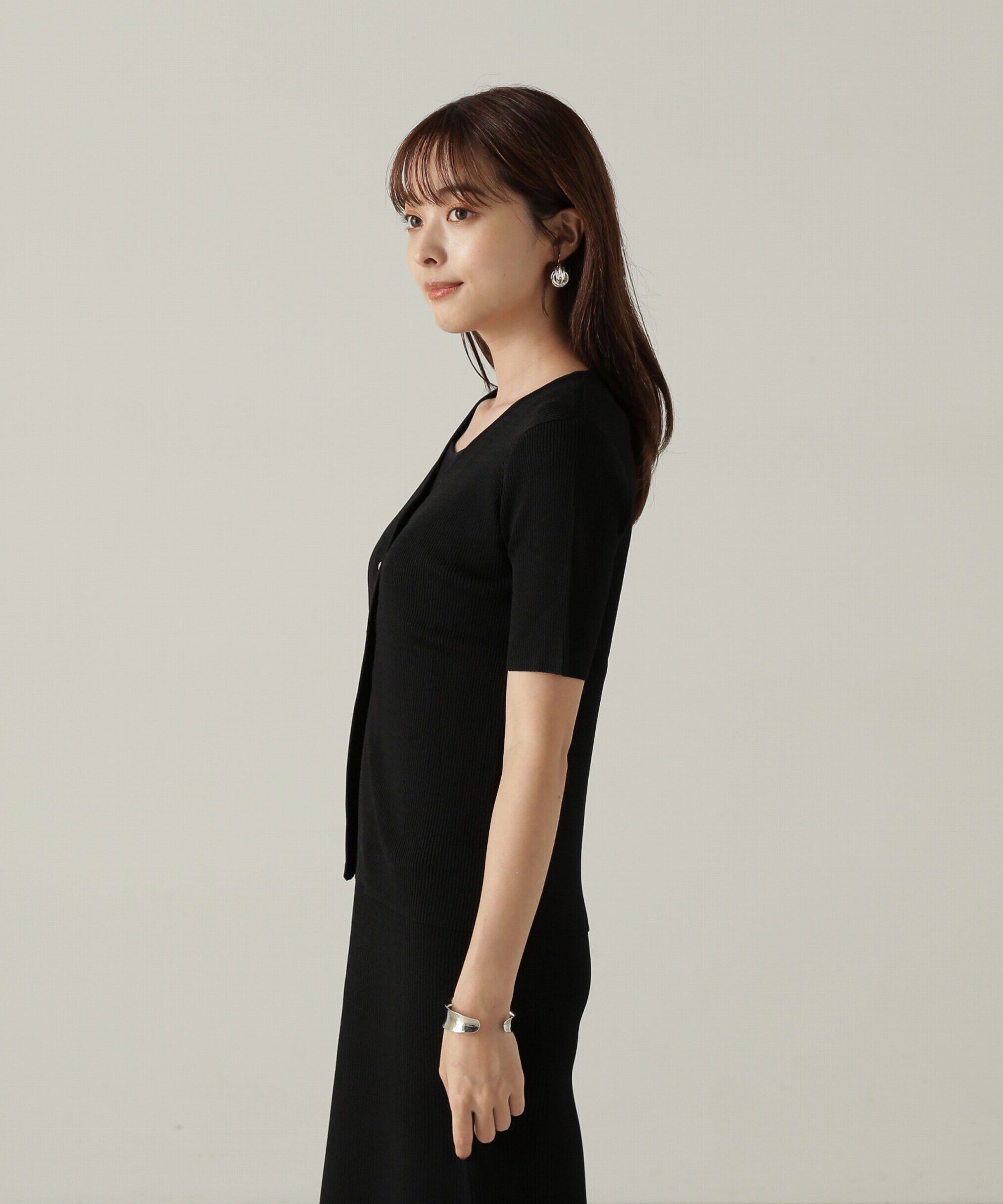 PROPORTION BODY DRESSING「リブカーデ付ニットナローワンピース」|ワンピース|