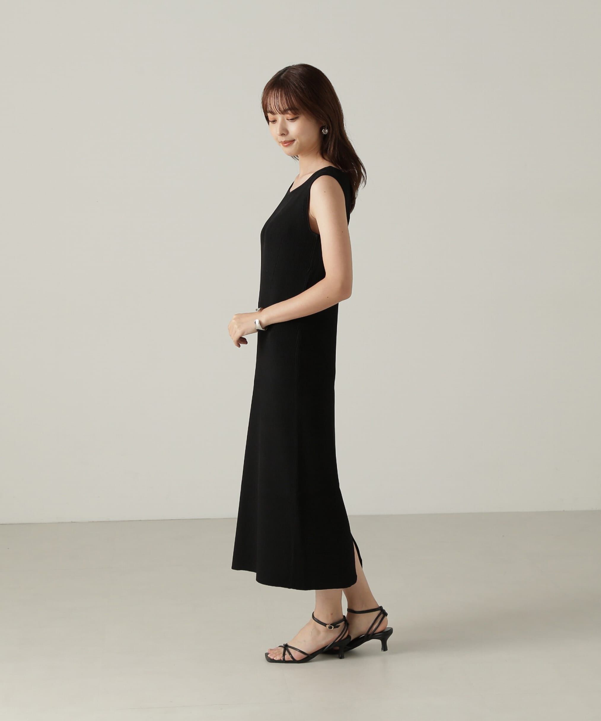 PROPORTION BODY DRESSING「リブカーデ付ニットナローワンピース」|ワンピース|