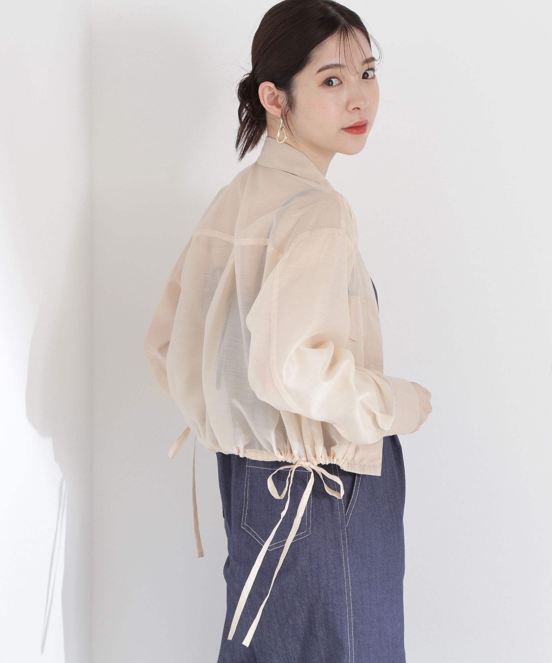 PROPORTION BODY DRESSING「シアーブルゾン」|ブルゾン・スタジャン|