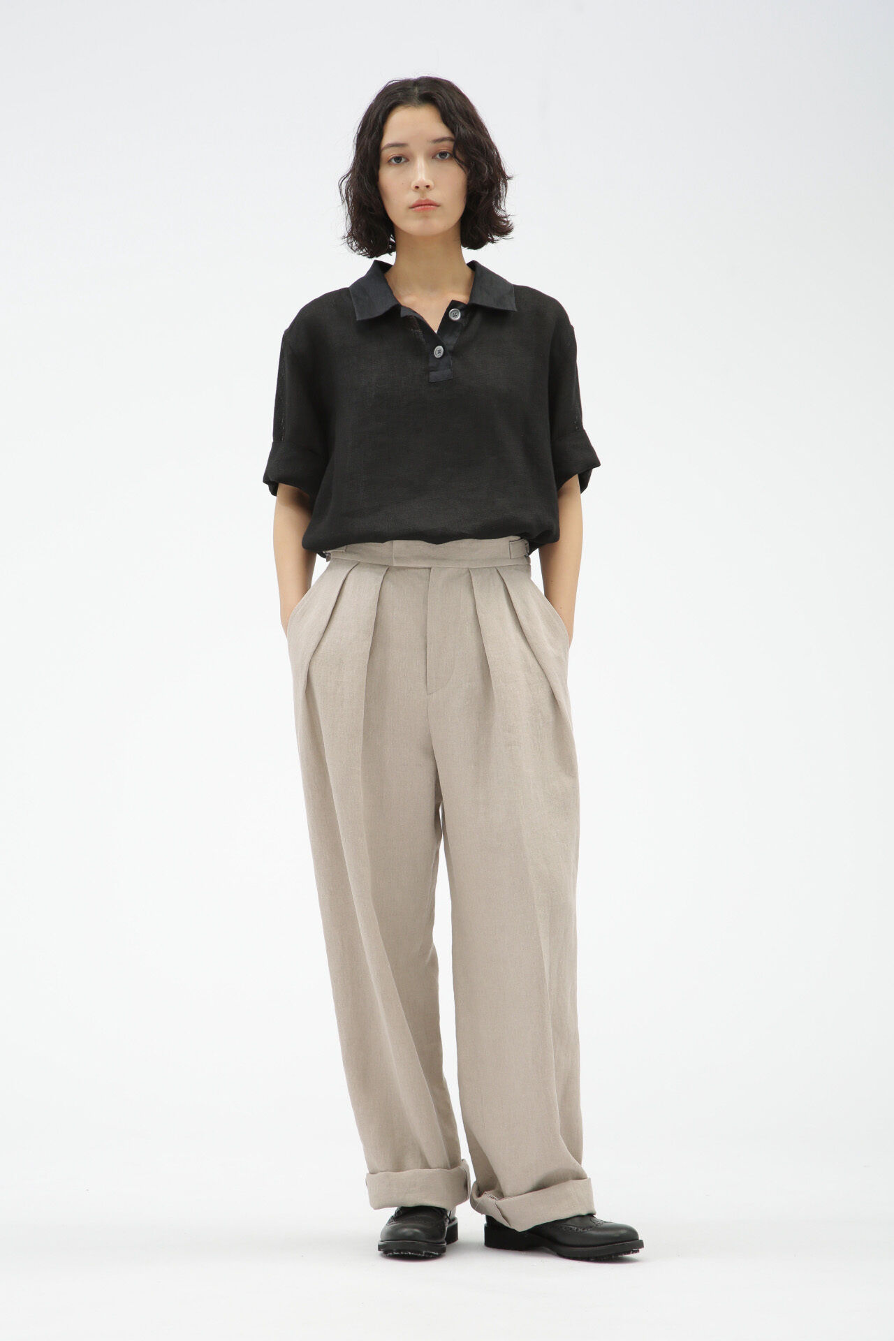  「COMPACT LINEN TROUSERS」|その他|