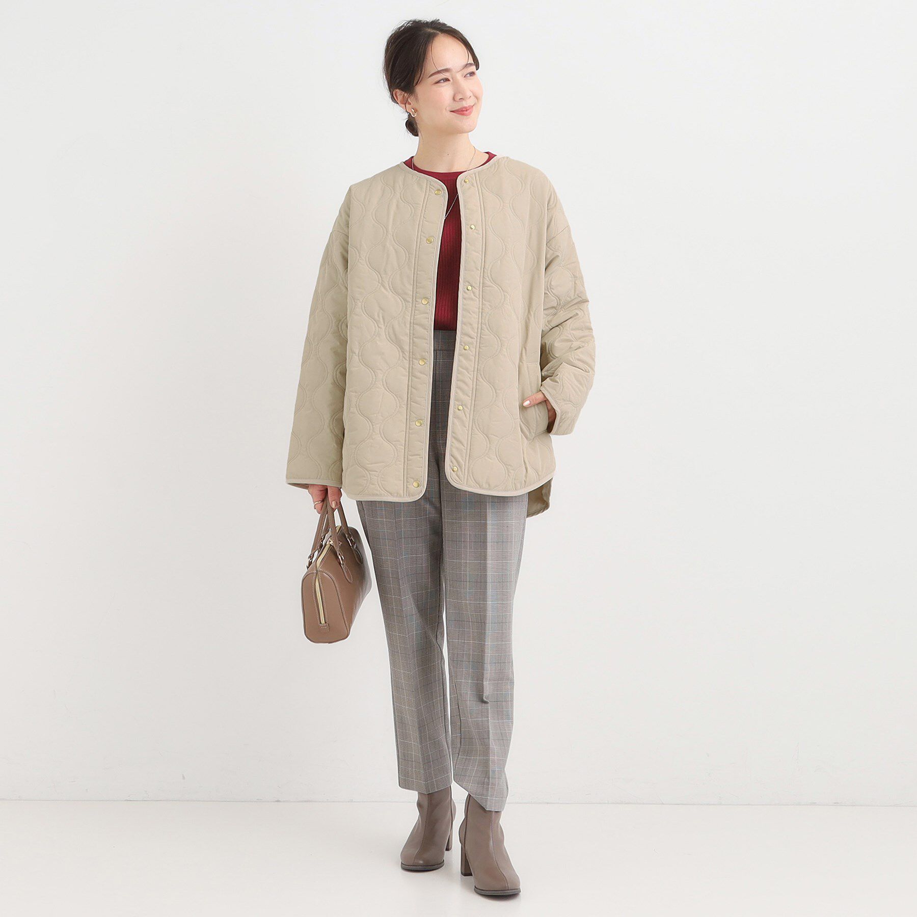 SHOO･LA･RUE「【洗濯機可/撥水】大人のための キルトオーバーブルゾン」|ブルゾン・スタジャン|