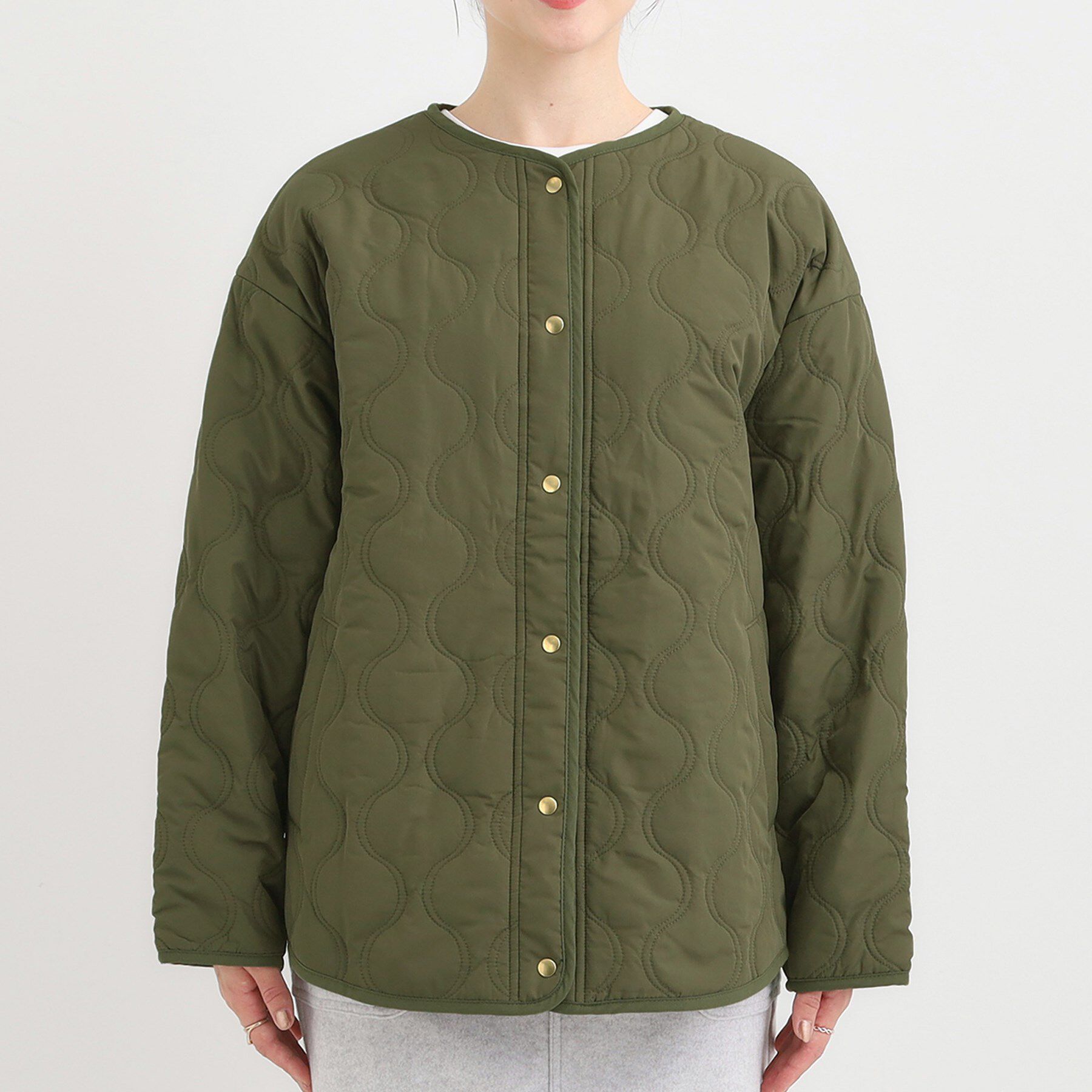 SHOO･LA･RUE「【洗濯機可/撥水】大人のための キルトオーバーブルゾン」|ブルゾン・スタジャン|