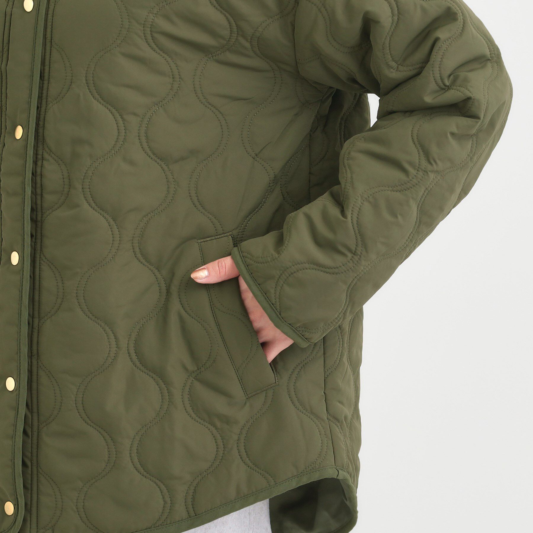 SHOO･LA･RUE「【洗濯機可/撥水】大人のための キルトオーバーブルゾン」|ブルゾン・スタジャン|