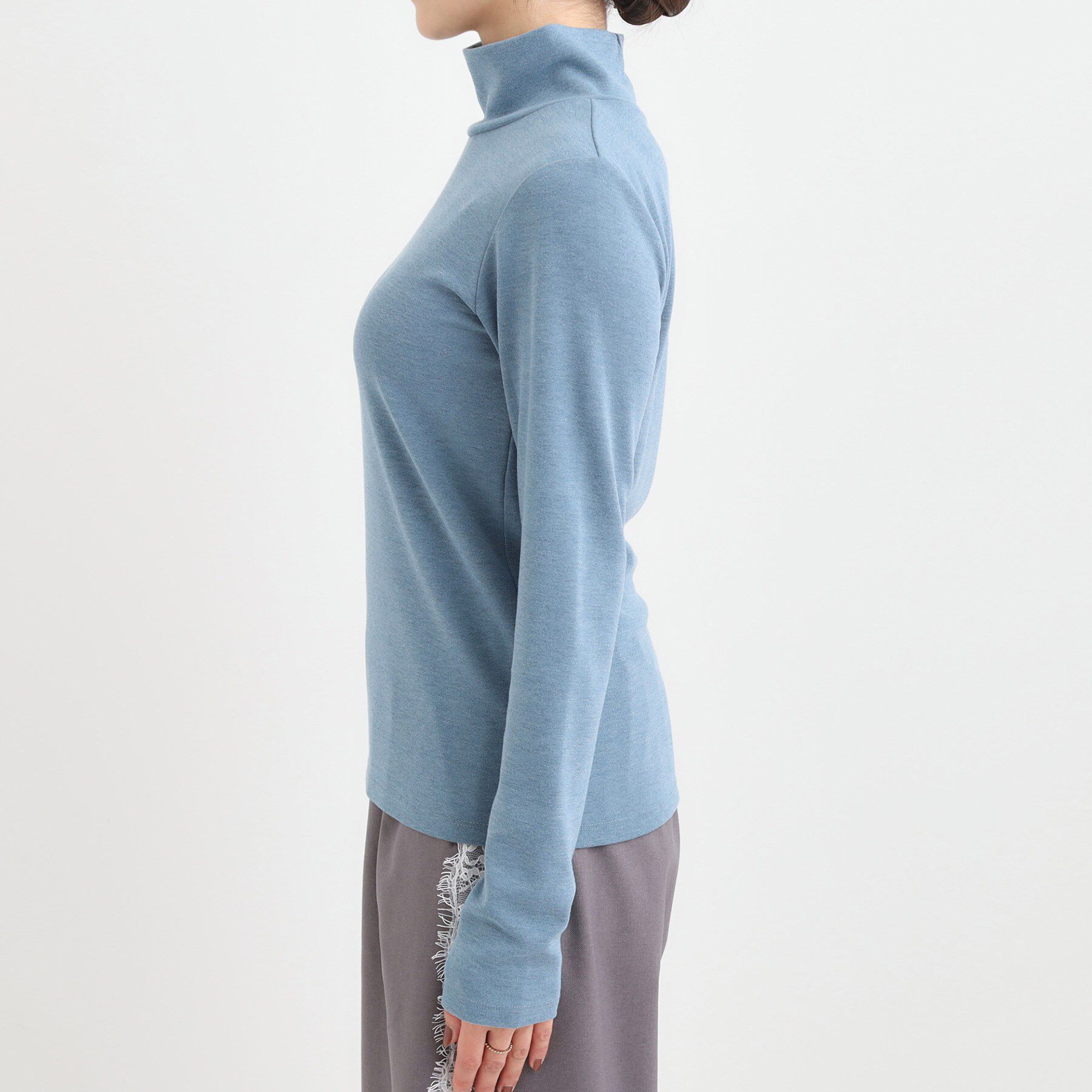 SHOO･LA･RUE「ラメスムースハイネックインナー」|Tシャツ・カットソー|