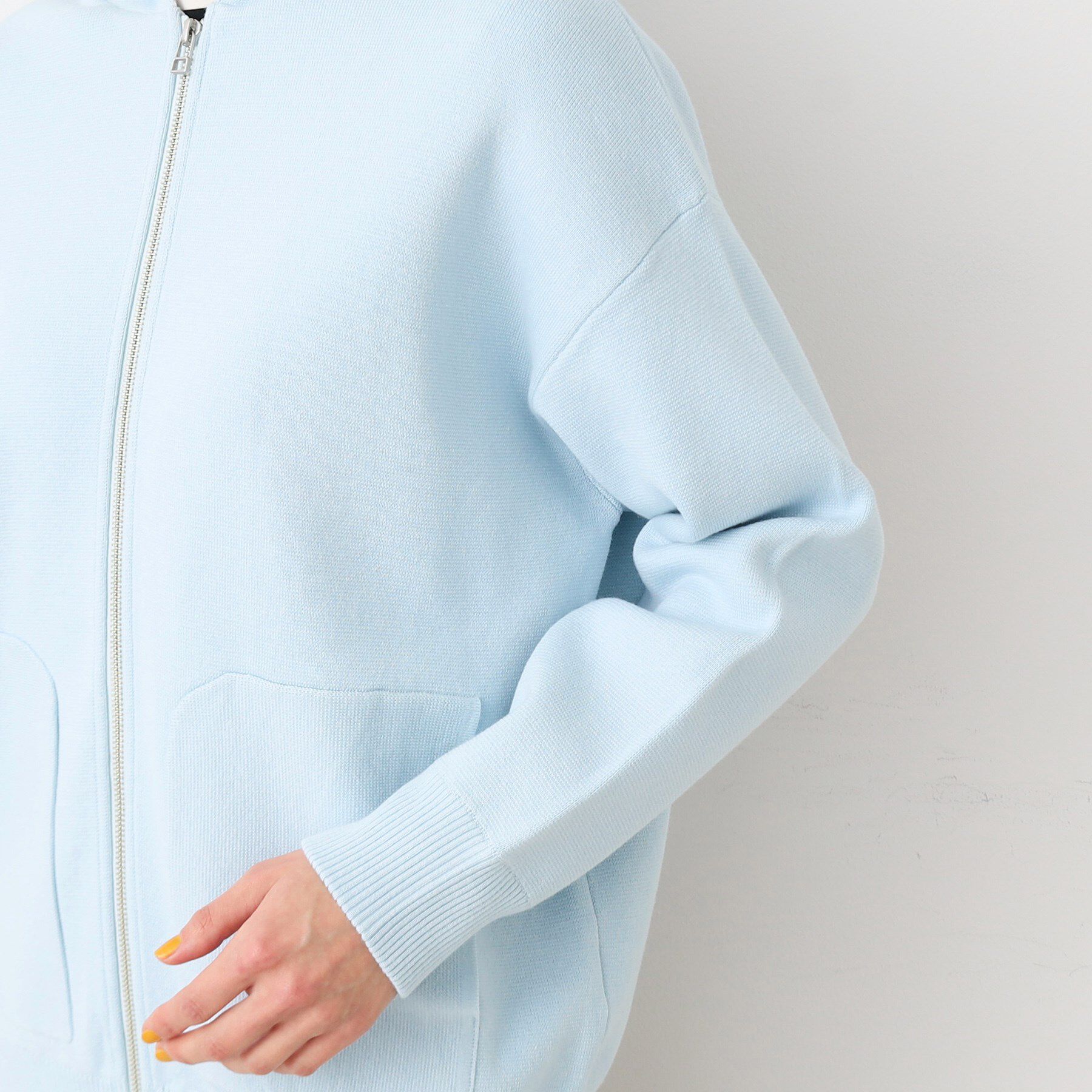 Dessin「【洗える】フーデットニットミラノリブカーデ」|カーディガン|