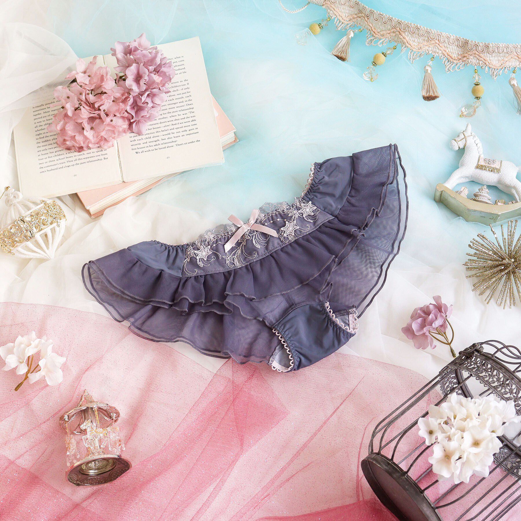 Risa Magli「ブラム フレアショーツ」|インナー|グレー(012)