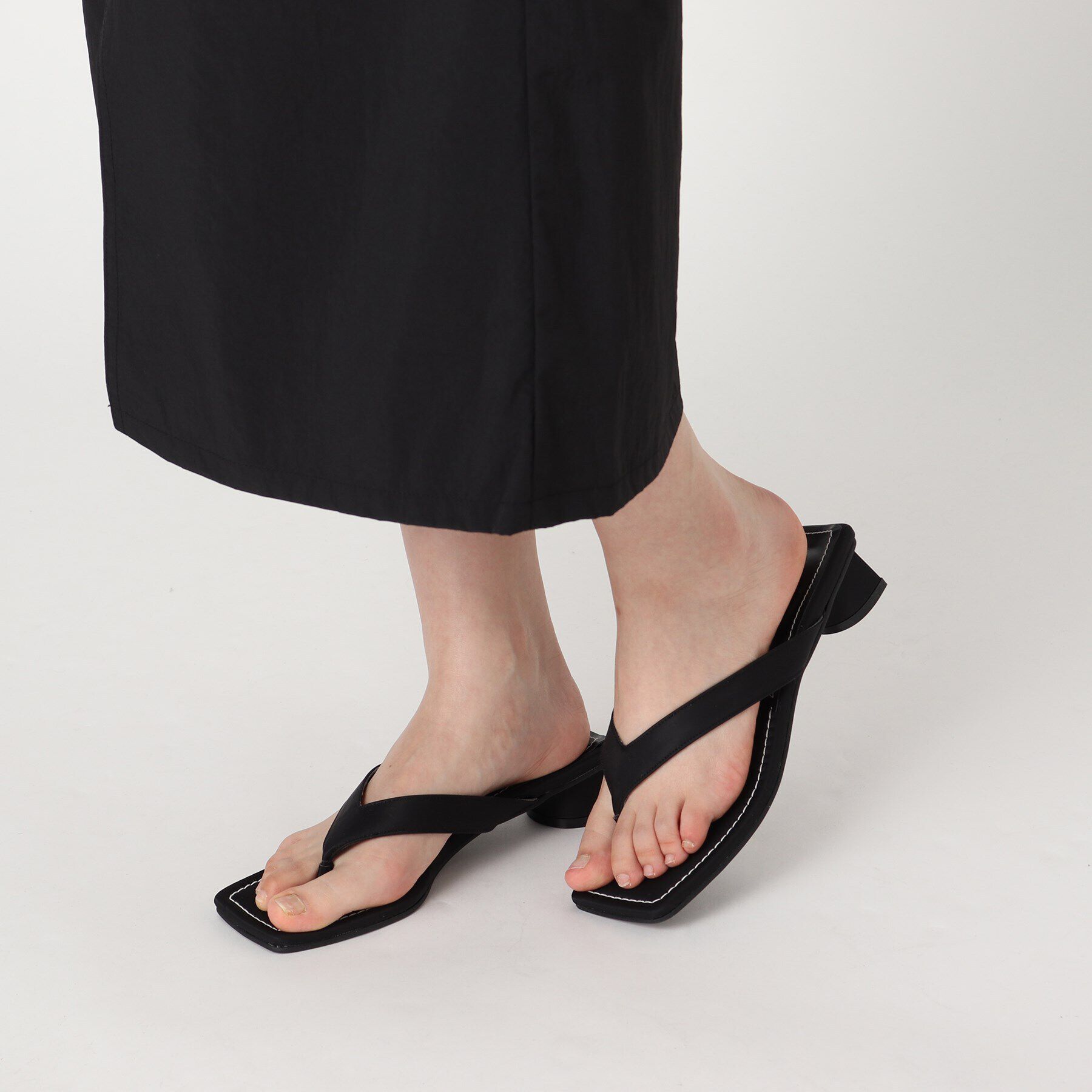 ESPERANZA「スクエアトゥモードトングサンダル」|サンダル|