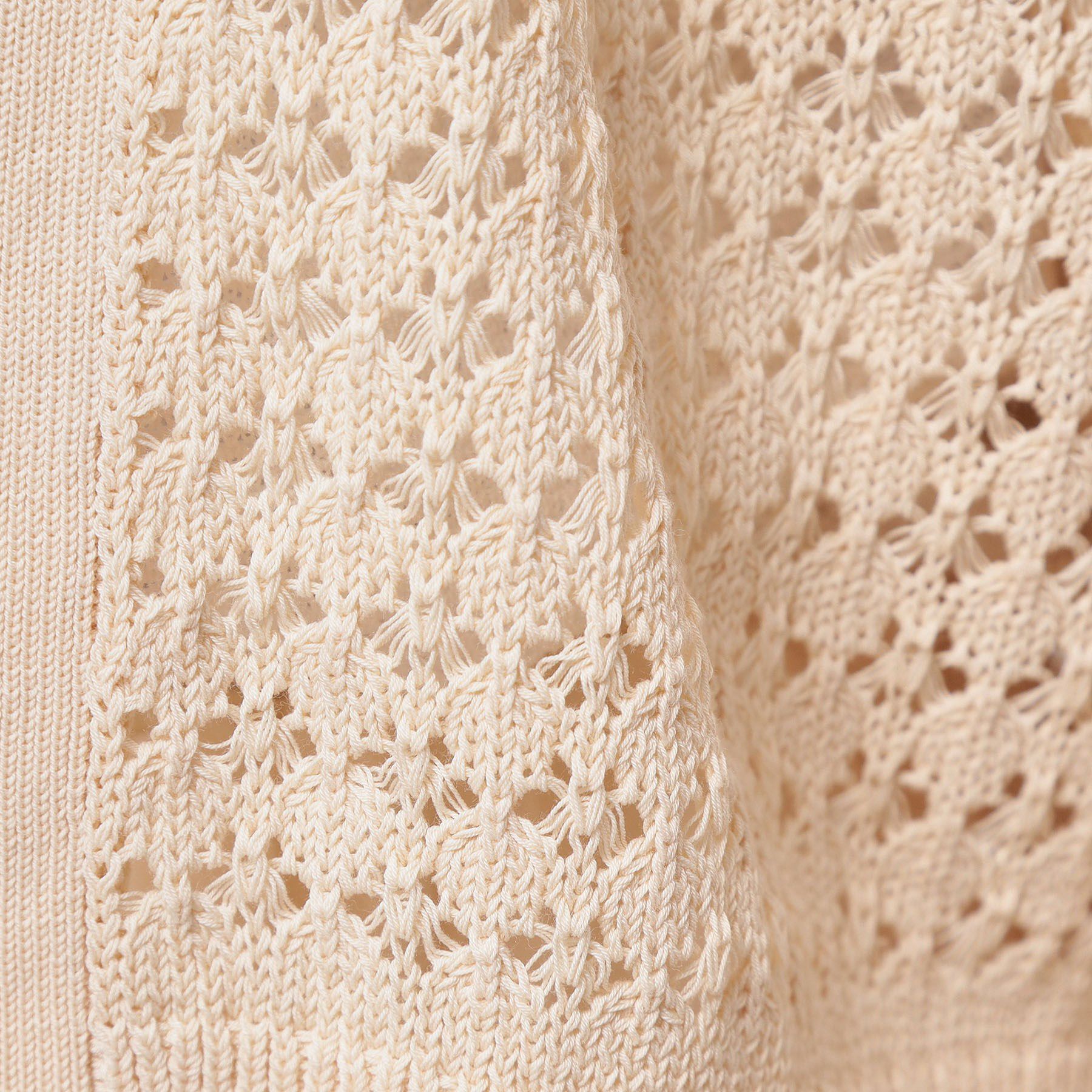 SunaUna「【SS～Lサイズ展開／透かし編み】ショート丈ボレロ」|カーディガン|