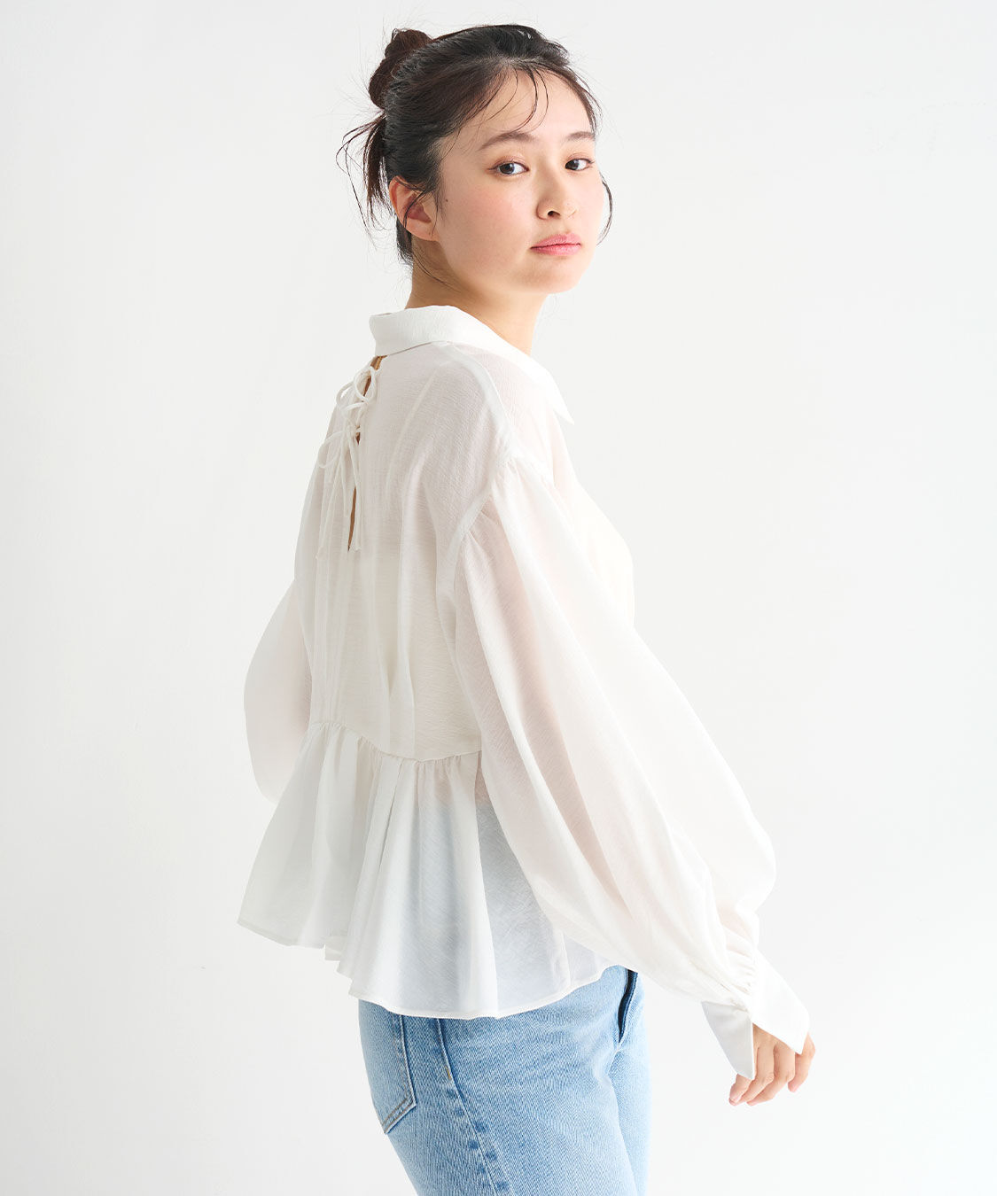 COCO DEAL「ギャザーペプラムシャツ」|シャツ・ブラウス|