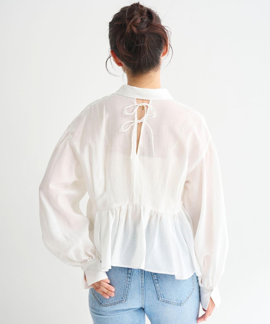 COCO DEAL「ギャザーペプラムシャツ」|シャツ・ブラウス|