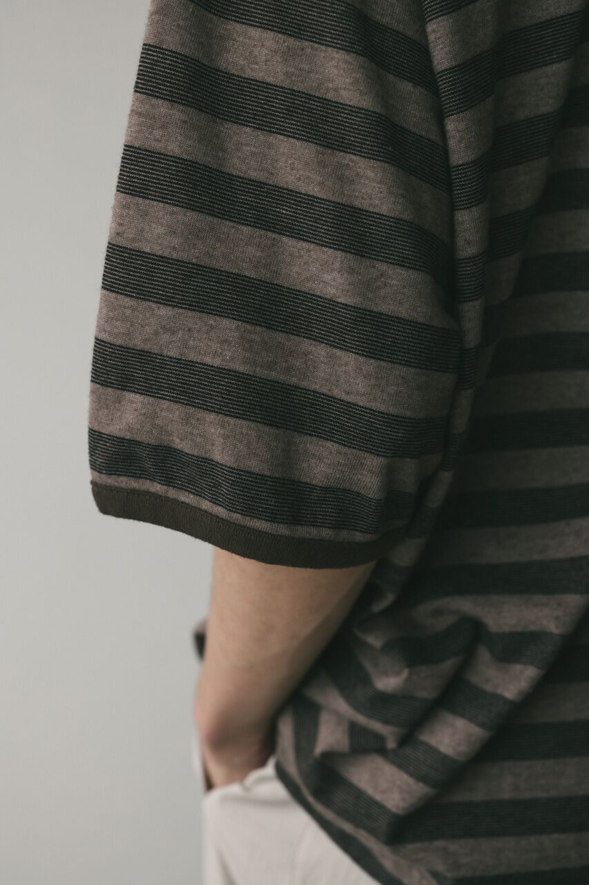 STYLEMIXER「ガーメントダイボーダーT」|Tシャツ・カットソー|