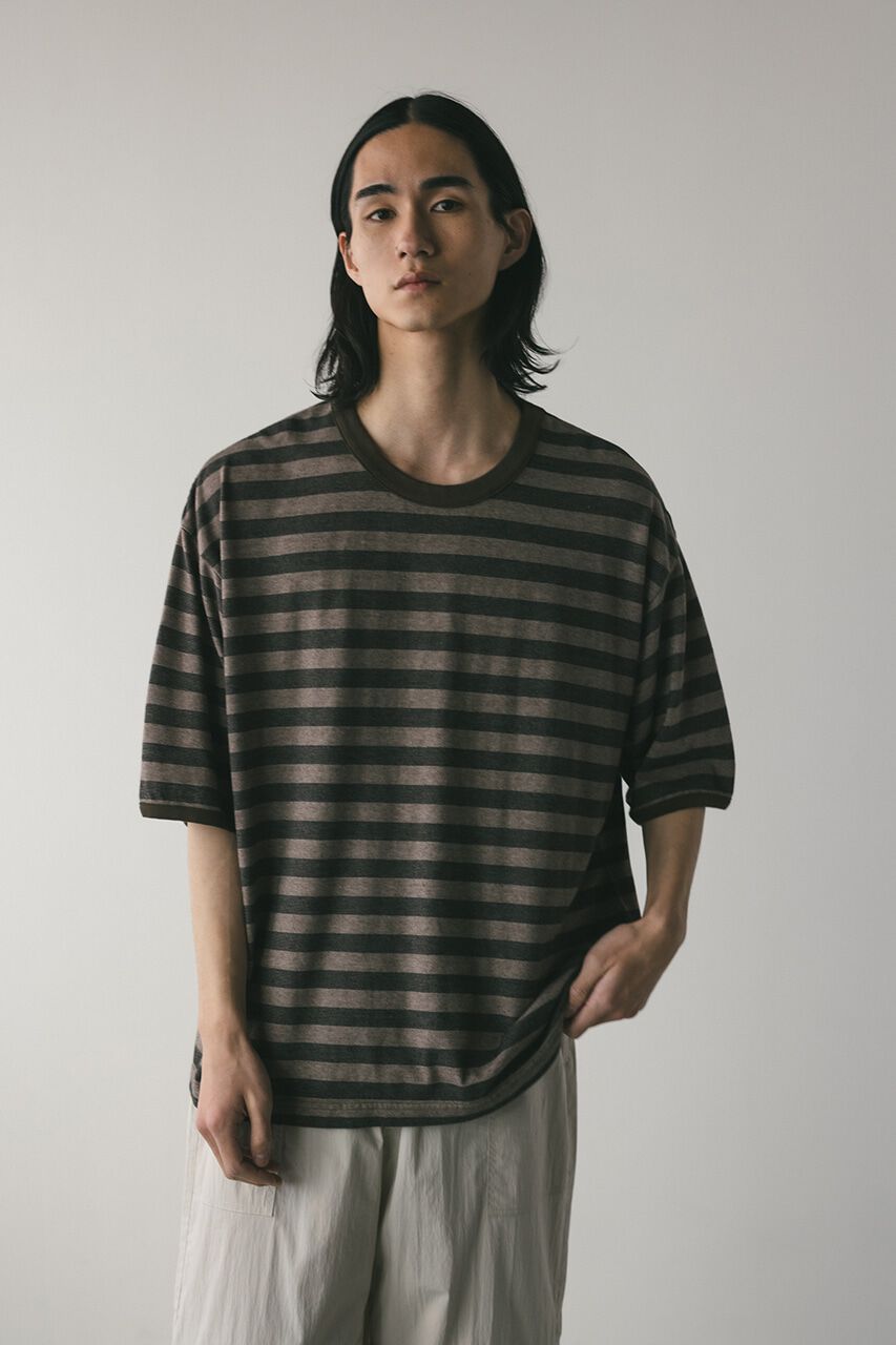 STYLEMIXER「ガーメントダイボーダーT」|Tシャツ・カットソー|