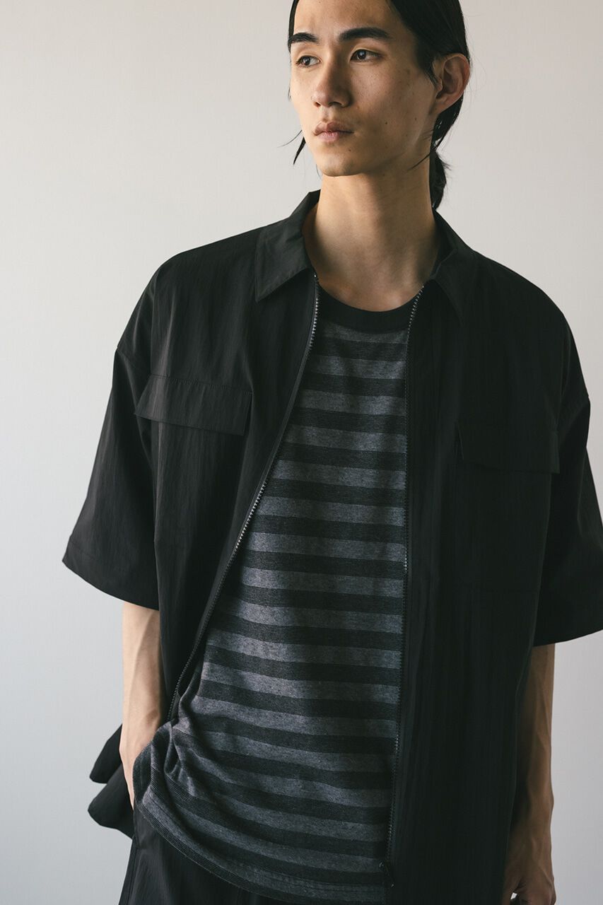 STYLEMIXER「ガーメントダイボーダーT」|Tシャツ・カットソー|GRY