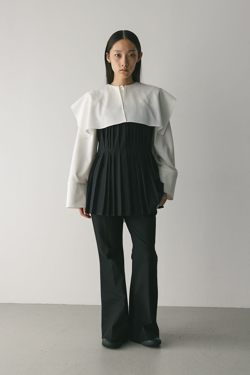 STYLEMIXER「タッキングペプラムキャミ」|キャミソール|BLK