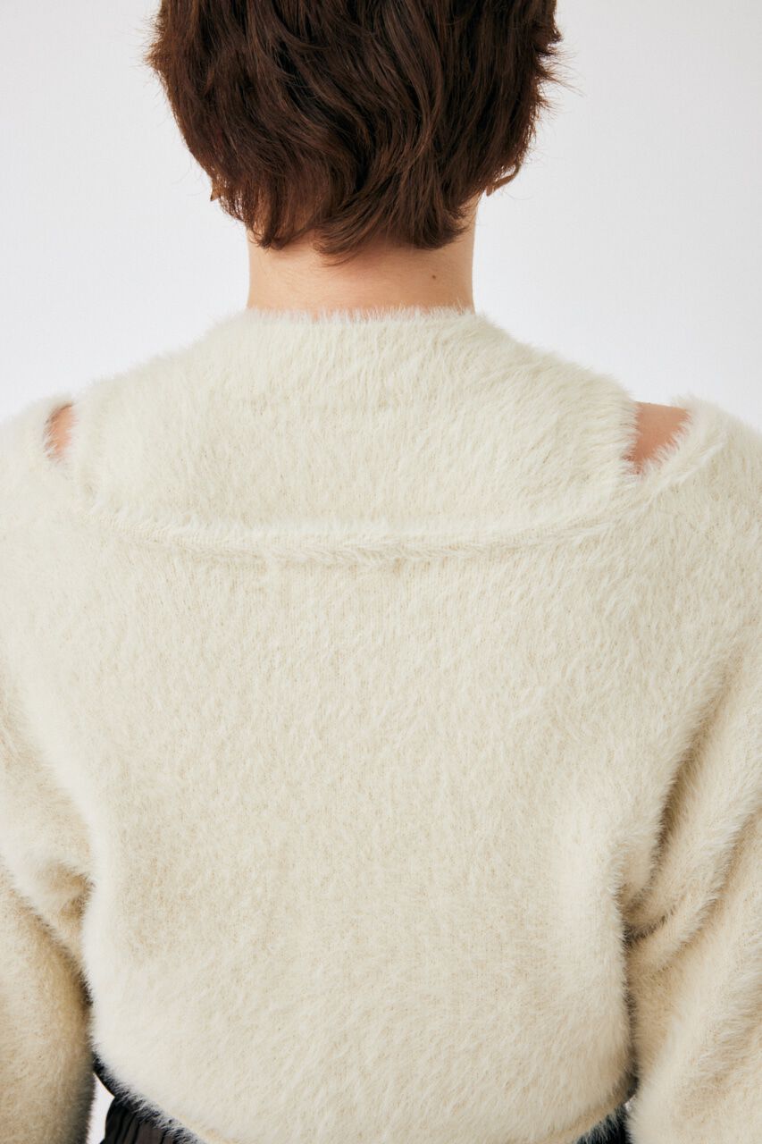 MOUSSY「SHAGGY KNIT ボレロ＆タンク」|ニット・セーター|