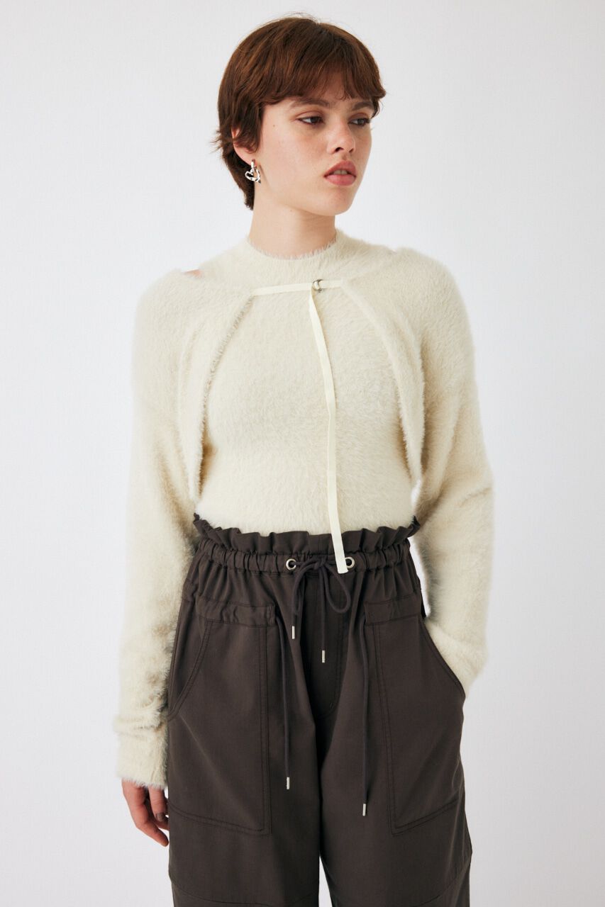 MOUSSY「SHAGGY KNIT ボレロ＆タンク」|ニット・セーター|
