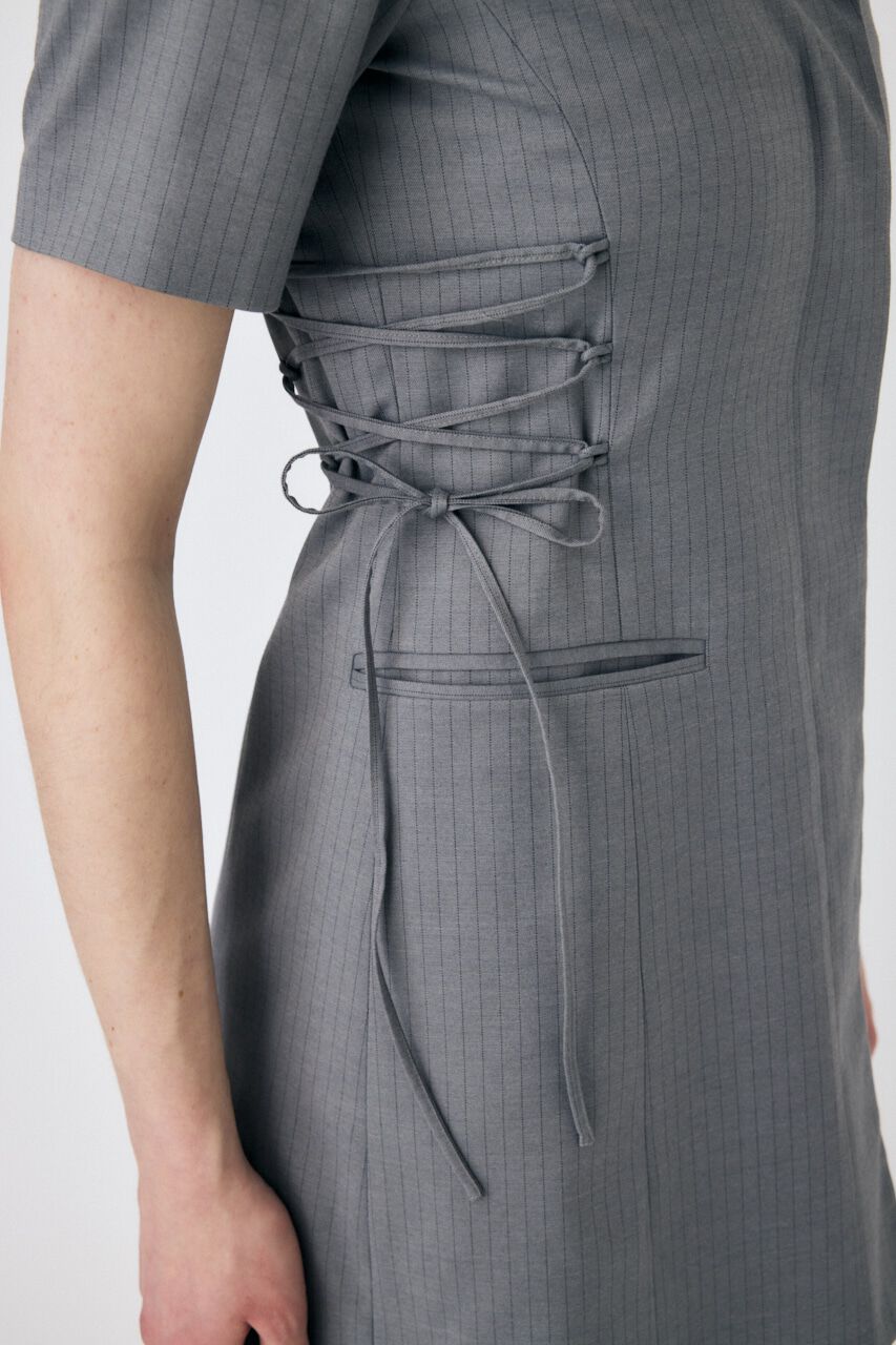 MOUSSY「LACE UP TAILORED ドレス」|ワンピース|