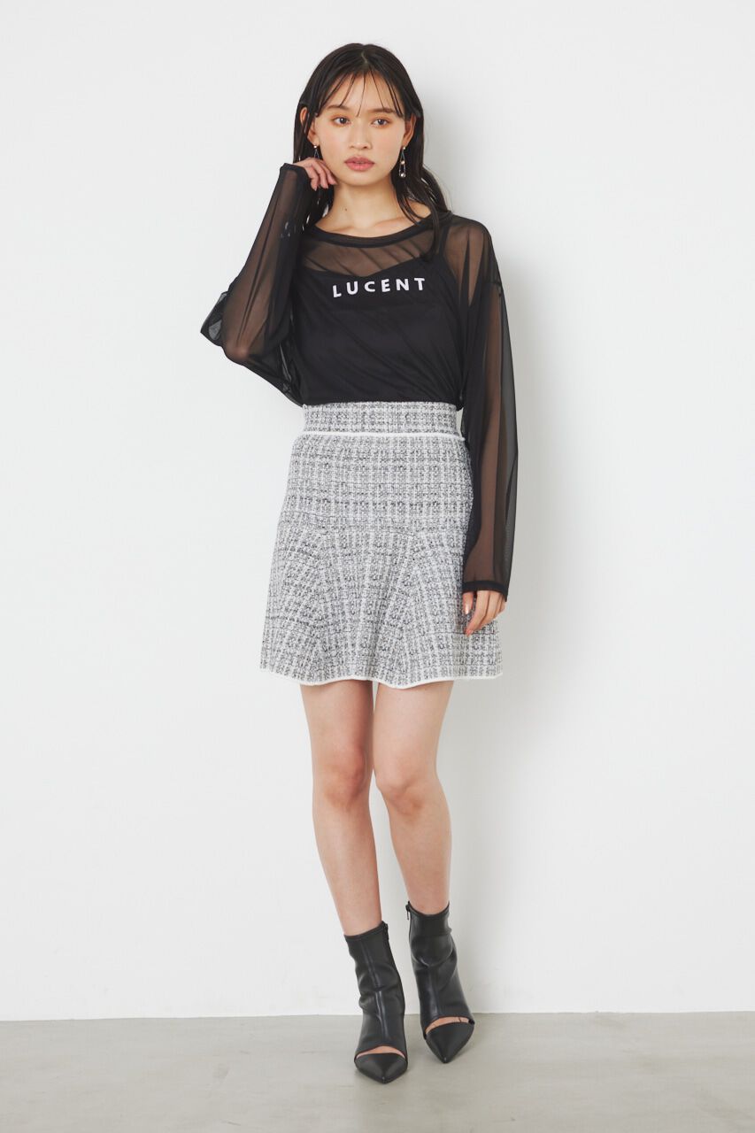 rienda「メッセージチュールロンT/SH」|Tシャツ・カットソー|