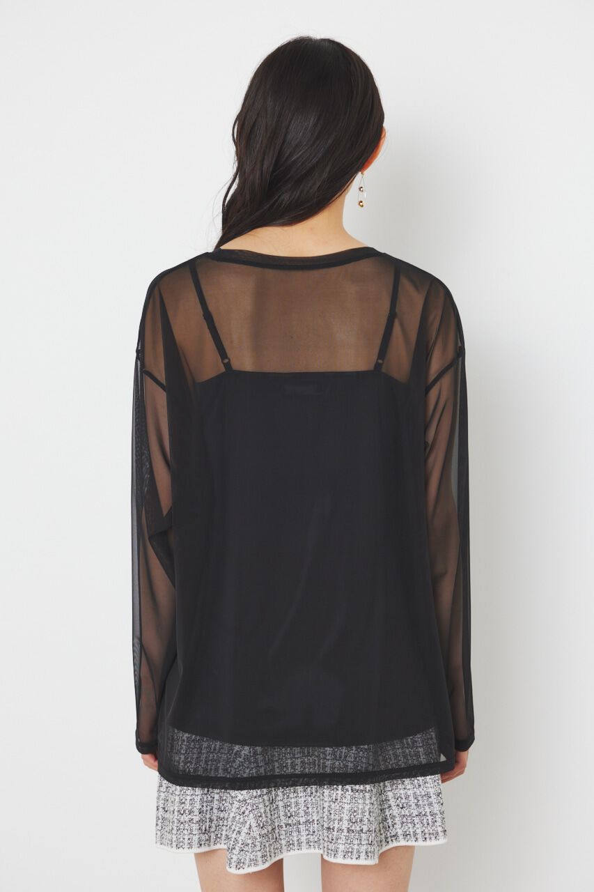 rienda「メッセージチュールロンT/SH」|Tシャツ・カットソー|