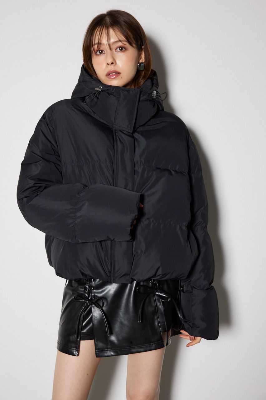 rienda「フード付きショートダウンジャケット」|その他|