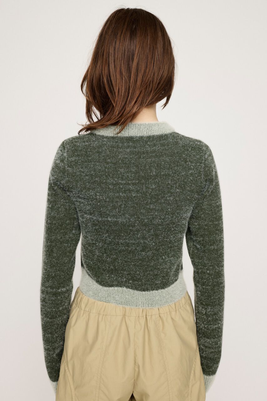 SLY「JQ LOGO MINKY CROP KNIT トップス」|ニット・セーター|