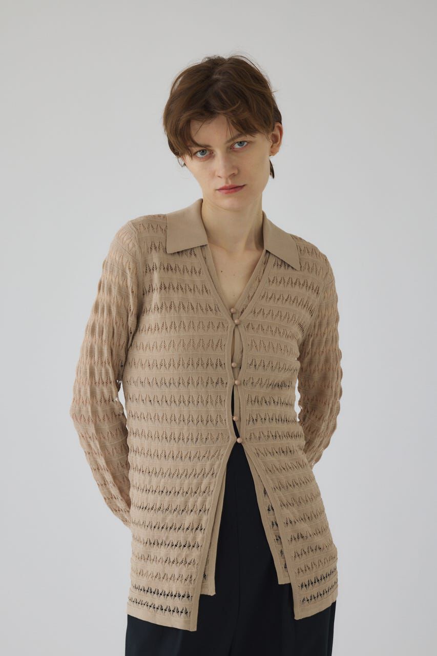 RIM.ARK 「Crochet collar knit tops」|ニット・セーター|