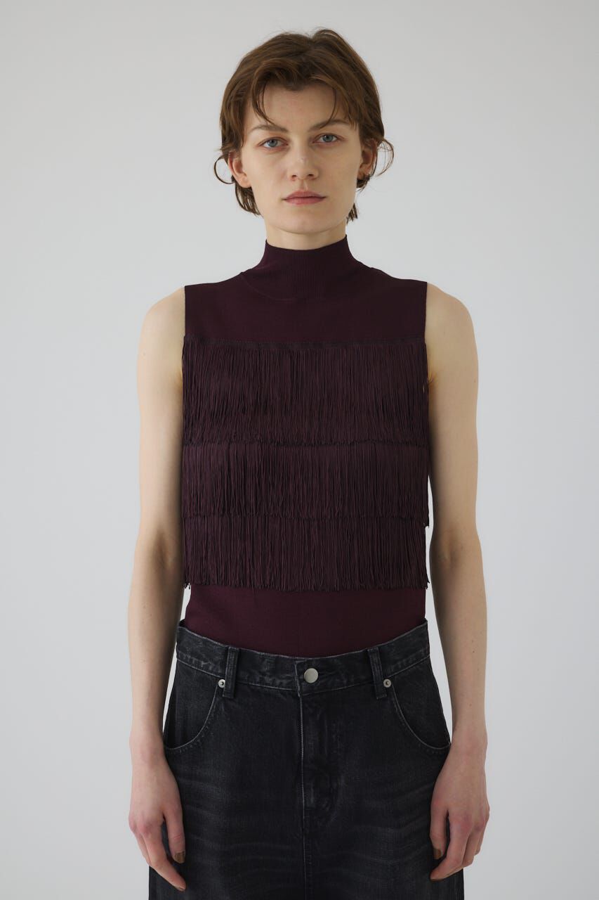 RIM.ARK 「Fringe N/S knit tops」|ニット・セーター|