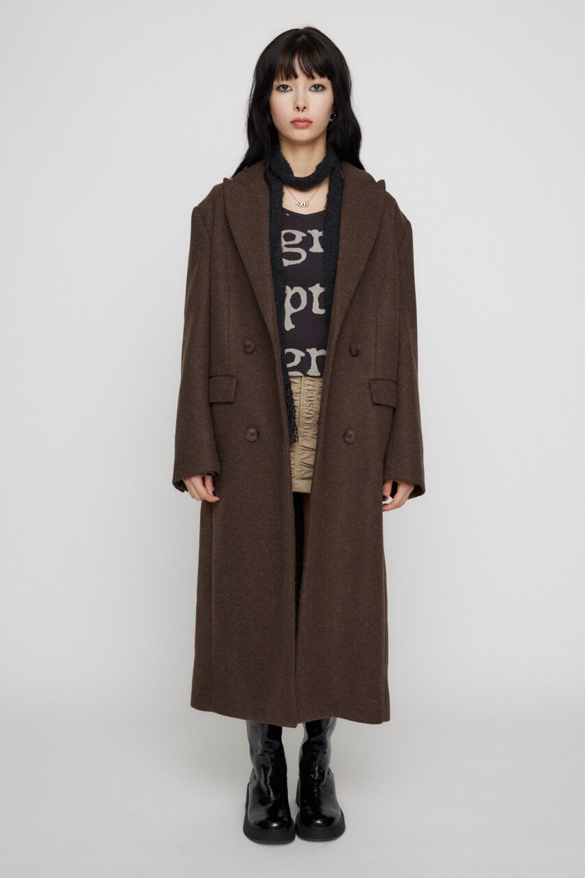LAGUA GEM「LOOSY DOUBLE ロングコート」|その他|BRN