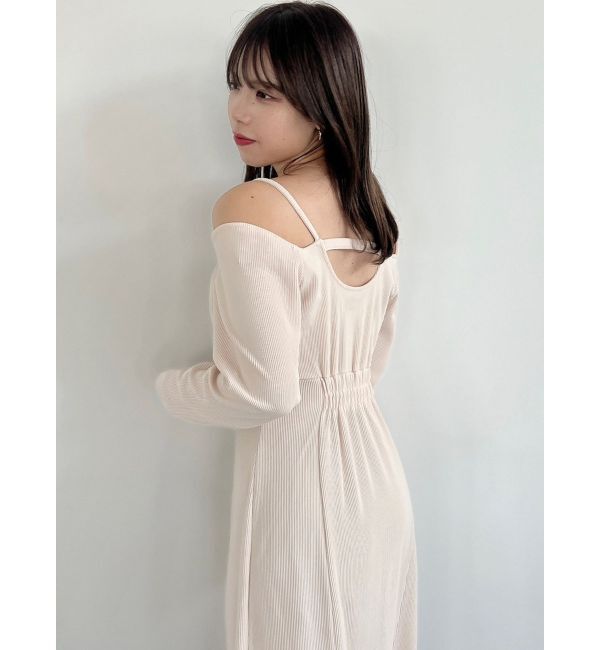 dazzlin「チュールギャザービスチェカットワンピース」|ワンピース|