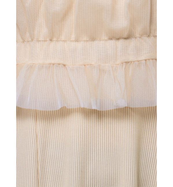 dazzlin「チュールギャザービスチェカットワンピース」|ワンピース|