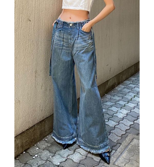 EMODA「スーパールーズジーンズ」|デニム|ブルー