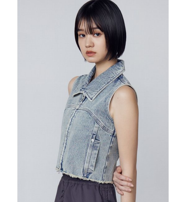 EMODA「デニムウォッシュベスト」|ベスト・ジレ|