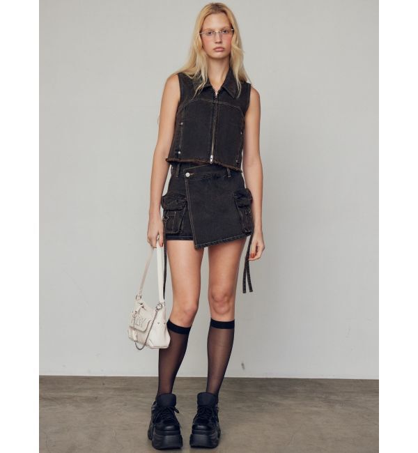 EMODA「デニムウォッシュベスト」|ベスト・ジレ|