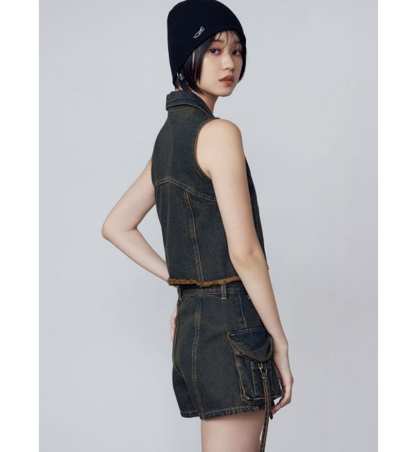 EMODA「デニムウォッシュベスト」|ベスト・ジレ|