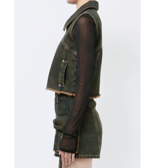 EMODA「デニムウォッシュベスト」|ベスト・ジレ|