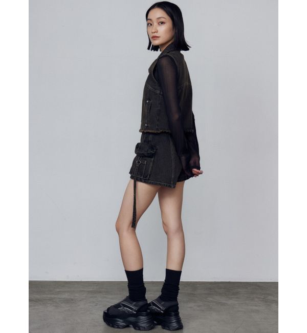 EMODA「デニムウォッシュベスト」|ベスト・ジレ|