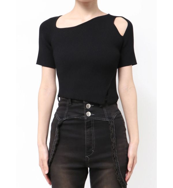 EMODA「スキンラインショートスリーブニット」|ニット・セーター|