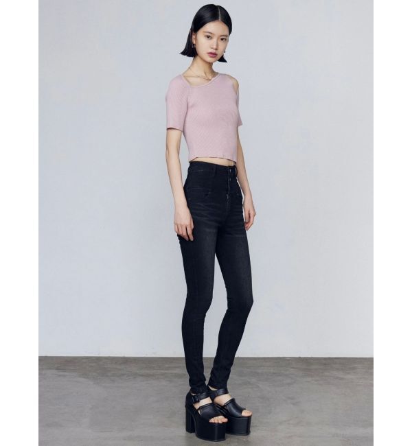 EMODA「スキンラインショートスリーブニット」|ニット・セーター|