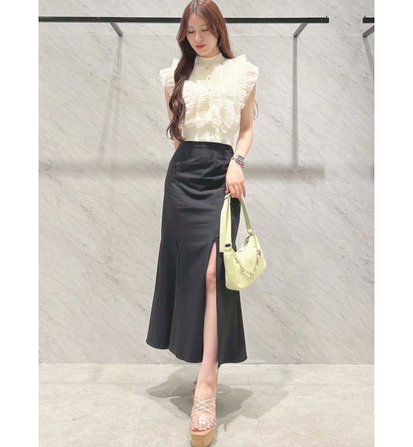 MERCURYDUO「バックレースアップストレッチマーメイドスカート」|スカート|