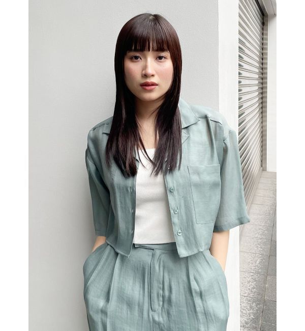 MURUA「オープンカラーシアーシャツ」|シャツ・ブラウス|