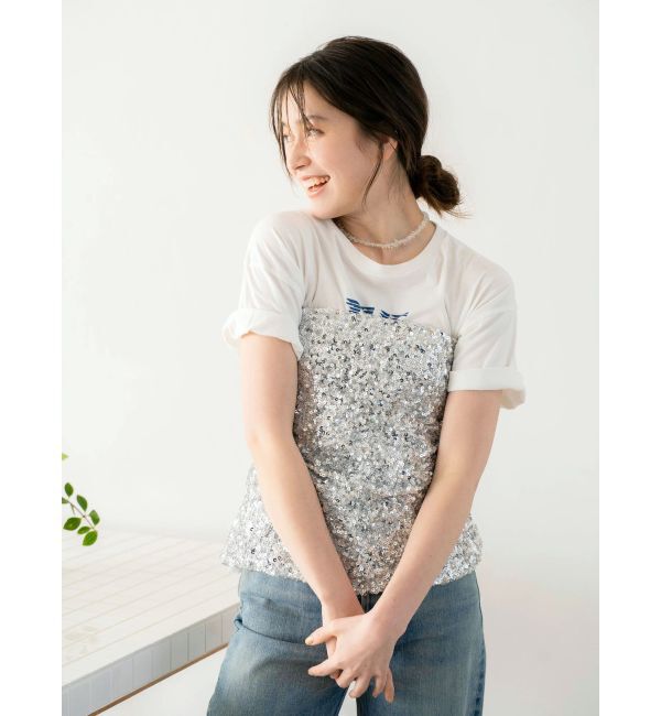 Ungrid「スパンコールビスチェ」|チューブトップ|