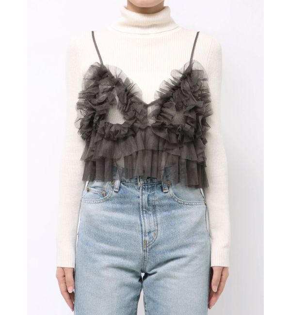 Ungrid「チュールデザイントップス」|キャミソール|