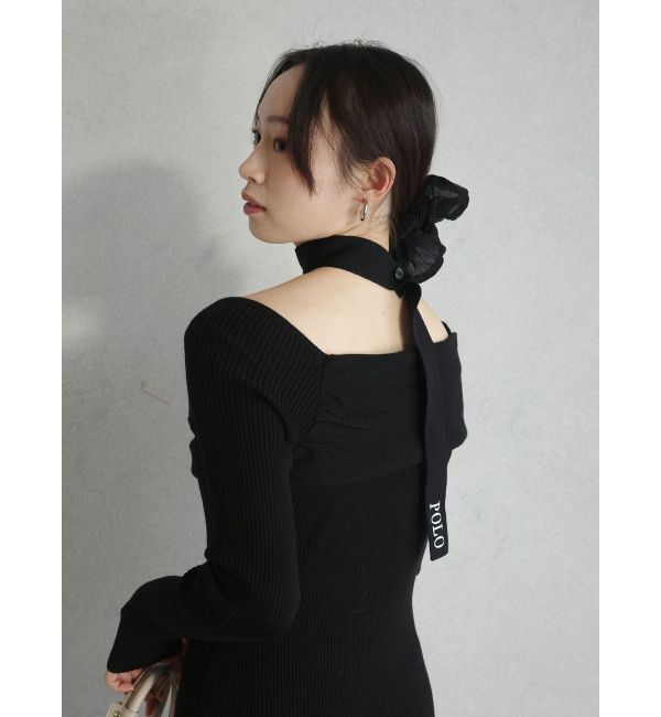 LAGUNAMOON「【POLO BCSコラボ】オフショルチョーカーニットワンピース」|ワンピース|